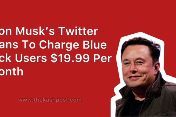 Elon Musk’s Twitter Plans To Charge Blue Tick Users $19.99 Per Month – Reports 