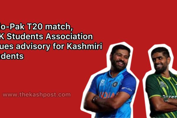 Indo-Pak T20 match, J&K Students Association issues advisory for Kashmiri students