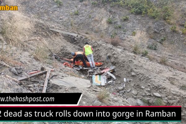 2 dead as truck rolls down into gorge in Ramban