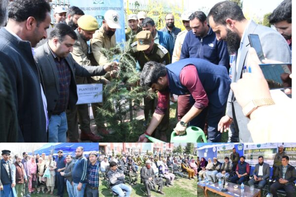 DC Ganderbal launches mega plantation drive in district under Har Gaon Haryali 52200 plants to be planted at over 400 identified clusters in district