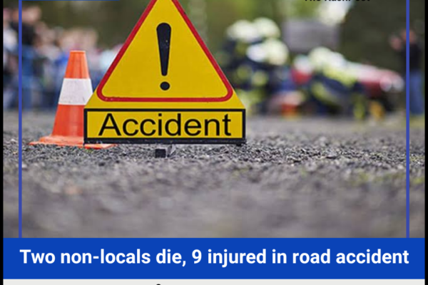 Two non-locals die, 9 injured in road accident