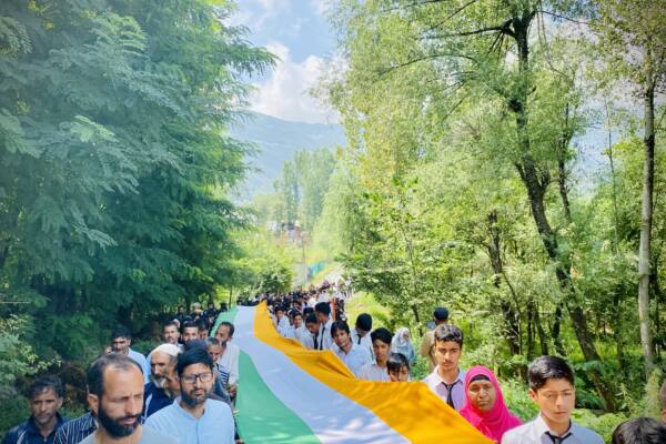 Meri Mati Mera Desh, 400 feet Tiranga hoisting ceremony, Rally held at Sadiwara Anantnag