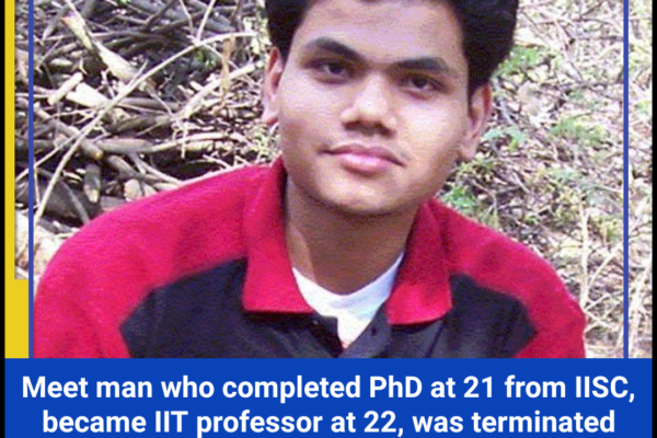 Meet man who completed PhD at 21 from IISC, became IIT professor at 22, was terminated from IIT due to…
