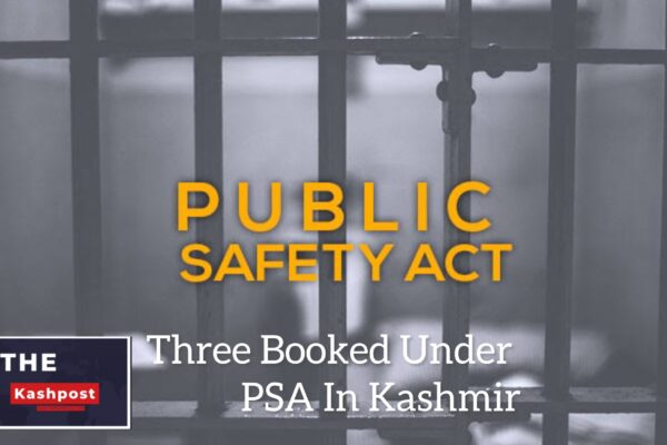 Three Booked Under PSA In Kashmir