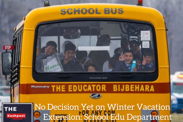 No Decision Yet on Winter Vacation Extension: School Edu Department