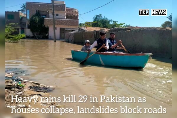 Heavy rains kill 29 in Pakistan as houses collapse, landslides block roads