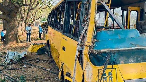 School bus crushes 7-yr-old boy to death in Kulgam