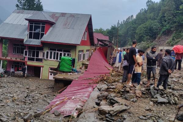 Cloudburst Causes Extensive Land Damage in Kangan