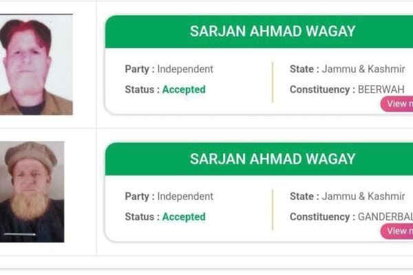 Sarjan Barkati’s Nomination Papers on G’bl, Budgam Constituencies Pass Scrutiny