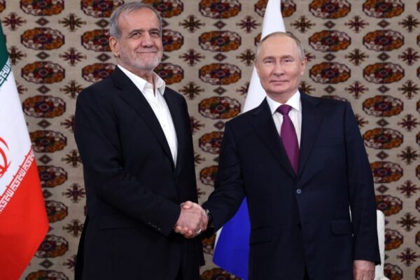 Putin meets Iran’s Prez at Turkmenistan forum amid Israeli attacks on Gaza, Lebanon