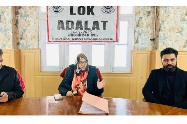 Special Lok-Adalat on MACT & Bank Recovery Cases held at District Court Complex Ganderbal