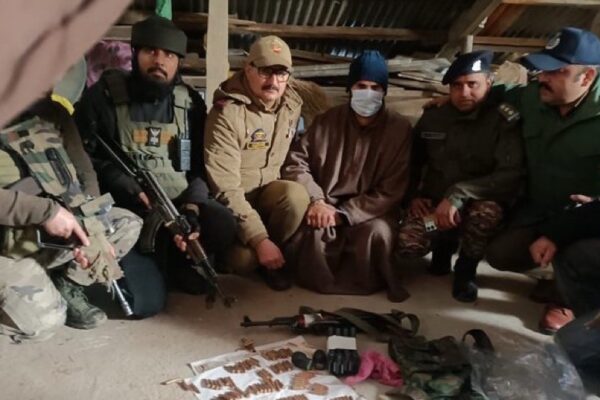 Militant Associate Arrested, Weapons and Ammunition Seized in Kulgam