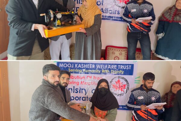 Empowering Women: Mooj Kasheer Welfare Trust Distributes Sewing Machines in Remote Areas of Tangmarg