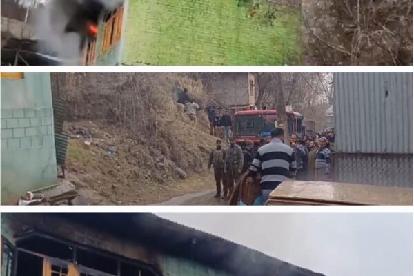 Fire Breaks Out in Residential House in Beehama, Ganderbal