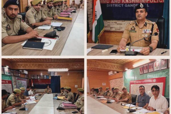 SSP Ganderbal Khalil Poswal Leads Proactive Crime & Security Review, Emphasizes Public-Centric Policing