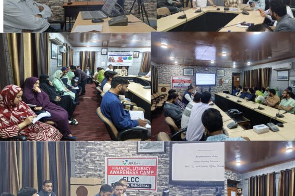 Lead Bank Ganderbal Organizes Awareness Event at Central University of Kashmir, Green Campus
