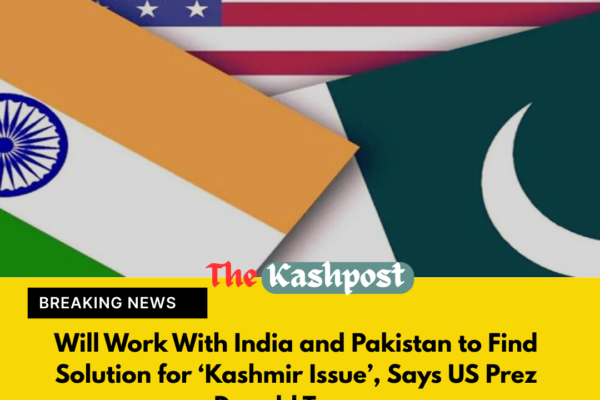 Will Work With India and Pakistan to Find Solution for ‘Kashmir Issue’, Says US Prez Donald Trump