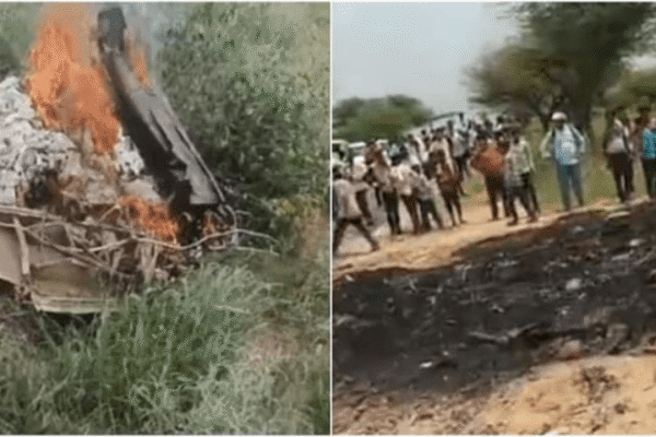 An Indian Air Force (IAF) fighter jet crashed Rajasthan