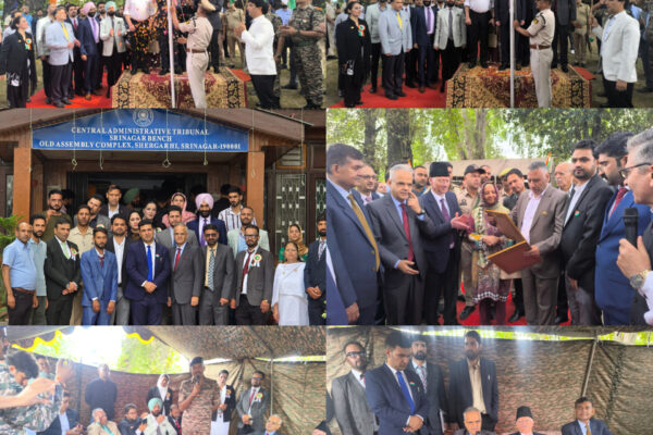 Kashmir Jurists Bar Association in Collaboration with Central Administrative Tribunal Hoists the Tricolour on the Eve of 79th Independence Day