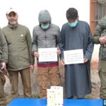 Two Drug Peddlers Arrested With Heroin Like Substance in Ganderbal